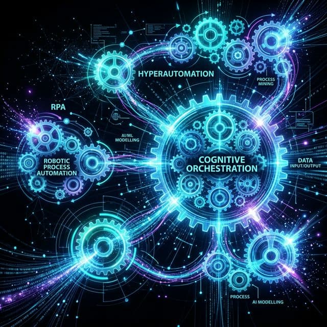 Cognitive Orchestration and Hyperautomation Workflow